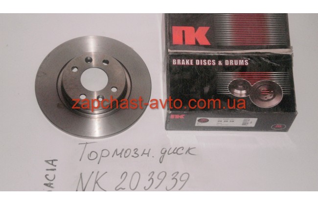 Тормозной диск Logan (d259мм) Genuine (не вентилируемый)
